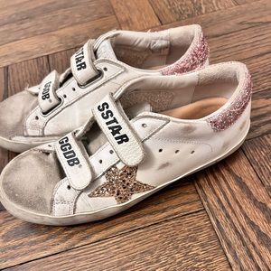 Big Girls Golden Goose Old School Sneaker - rose and yellow gold